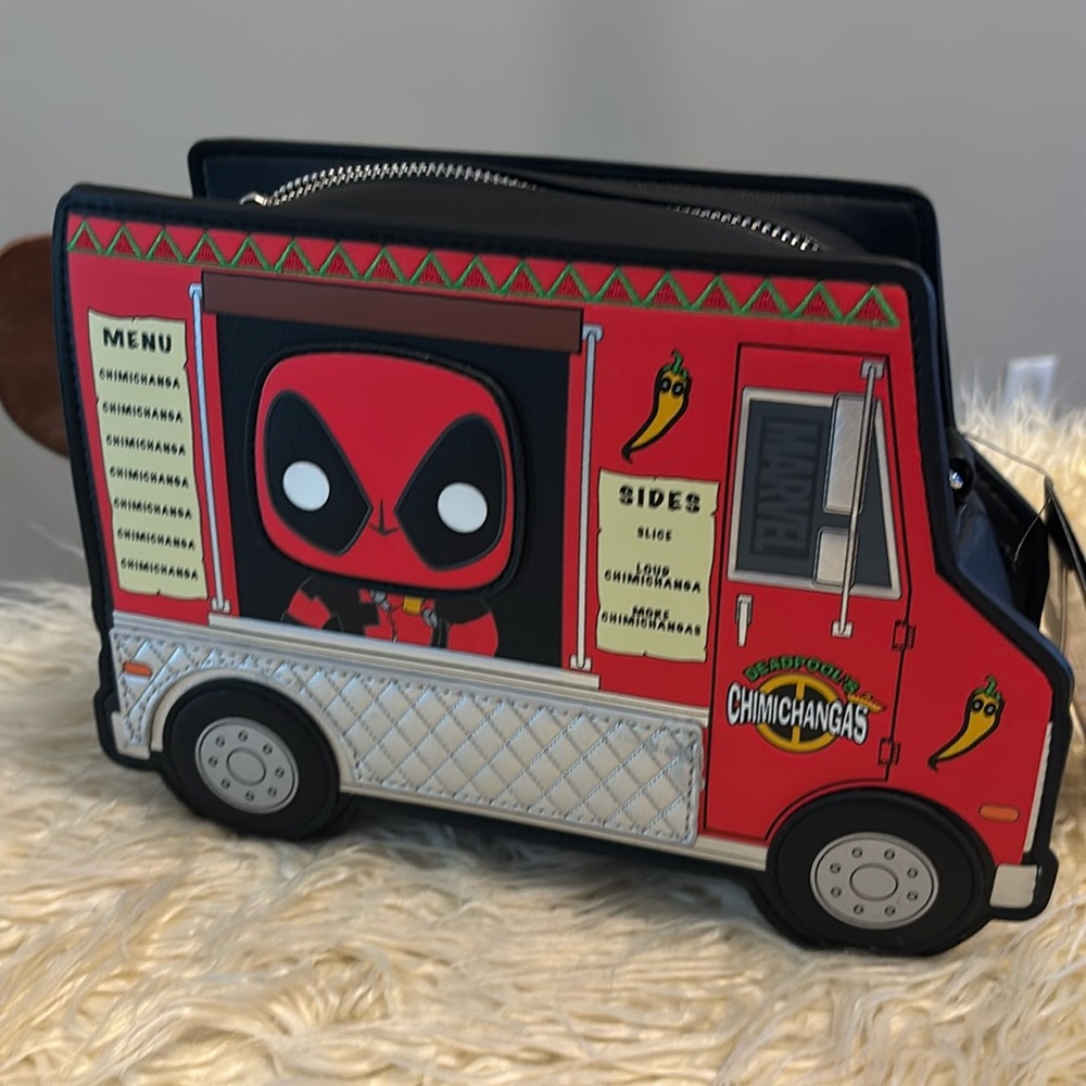 Marvel Deadpool chimichanga purse messenger style